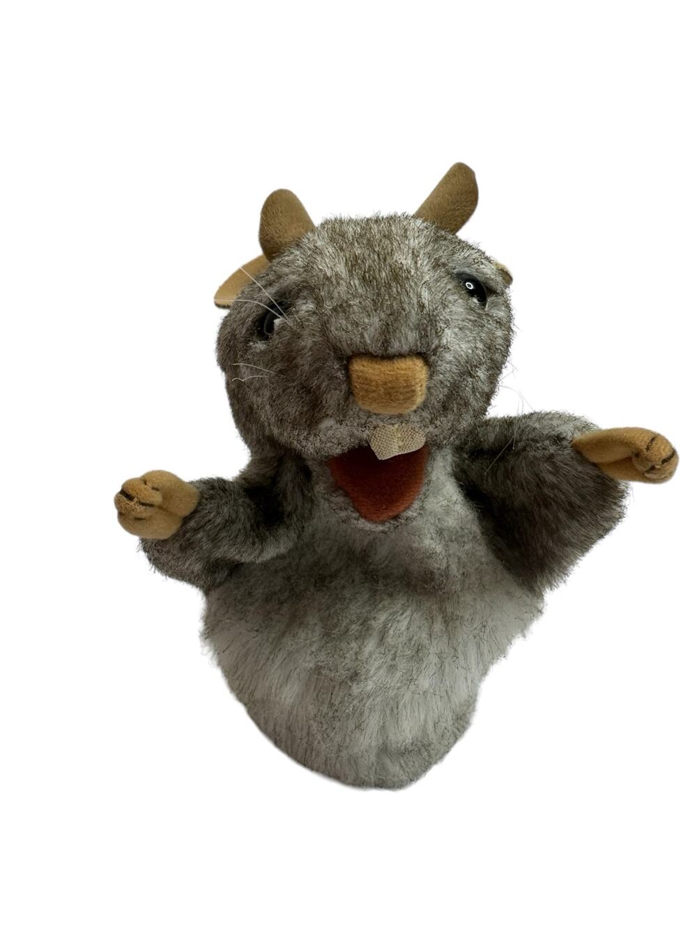 FOLKMANIS Little Mouse Hand Puppet Brown Fur Discontinued